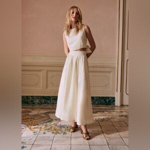 Sezane Sophie Skirt, Ecru, size FR 34 - NWT